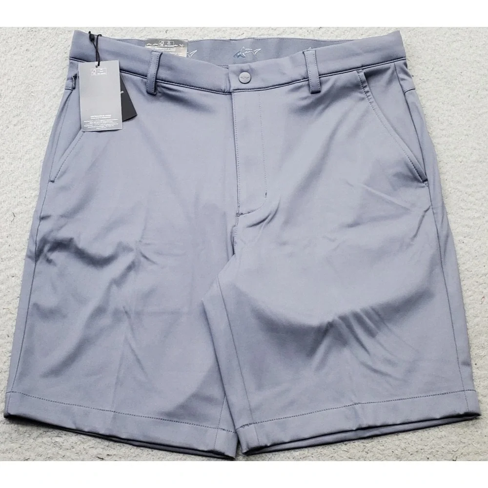 Greg Norman Golf Shorts Mens 32 Gray Play-Dry Performance Stretch Quick Dry